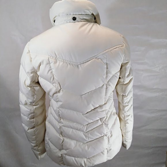 Lands End Cream Color Puffer Ski Coat Size 2P - Picture 2 of 9